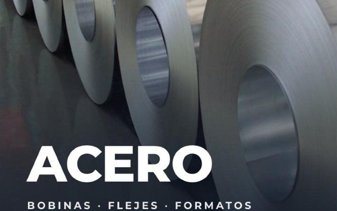 Web de Steelmine — distribución de acero en bobinas, flejes y formatos